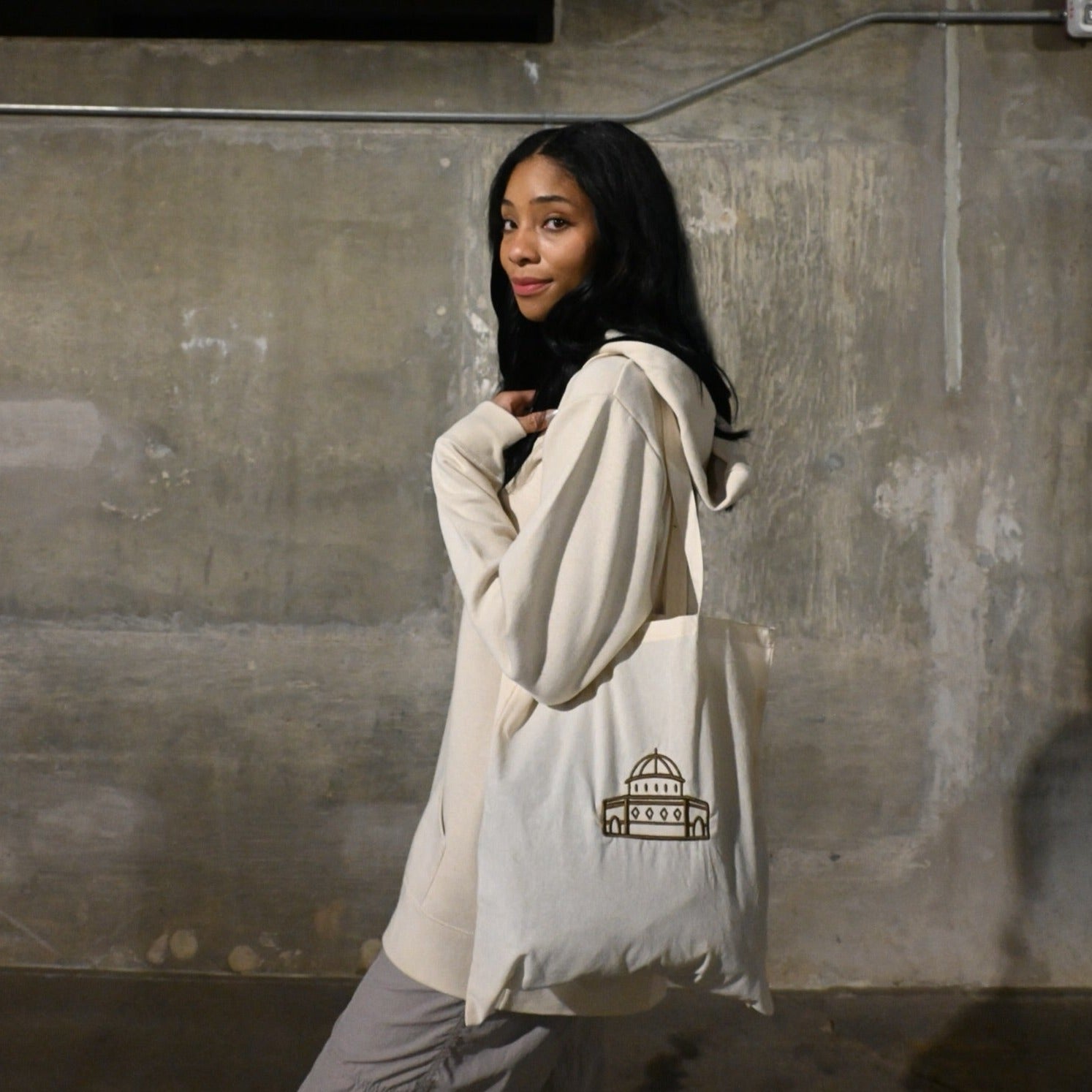 Dome of the Rock Embroidered Tote Bag