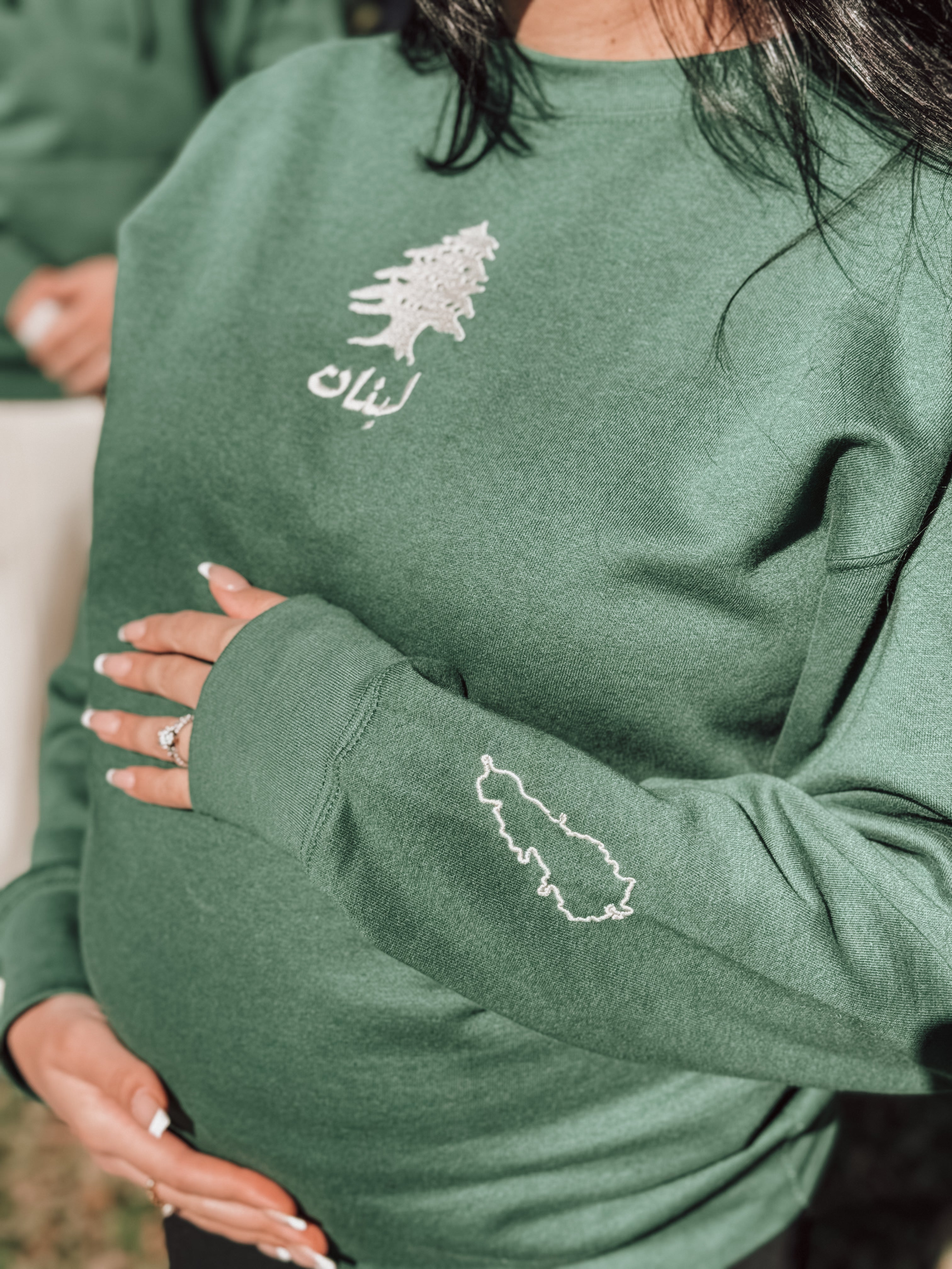 Lebanon Embroidered Crewneck