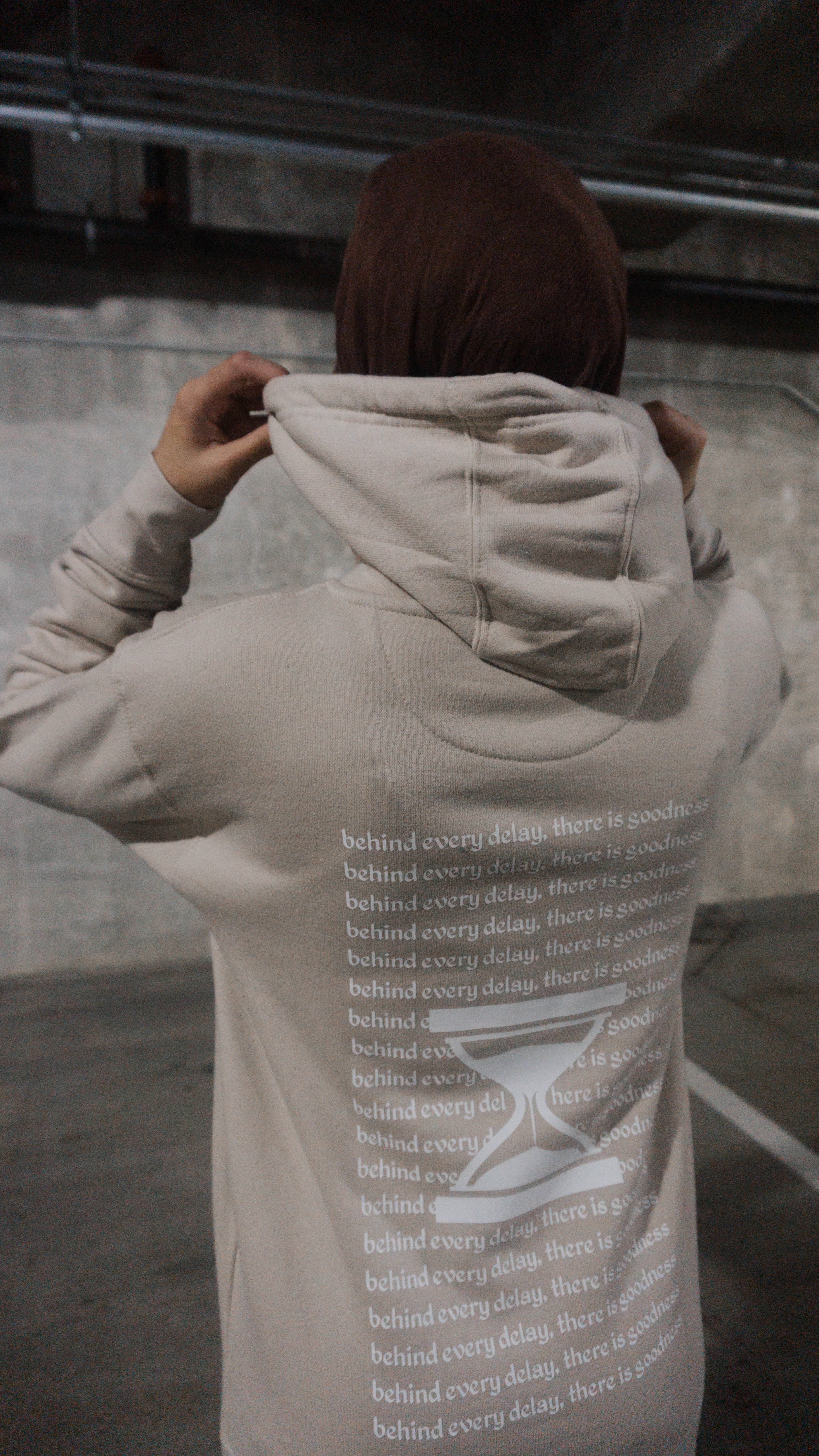 "Behind Every Delay There is Goodness" Hoodie - Unisex