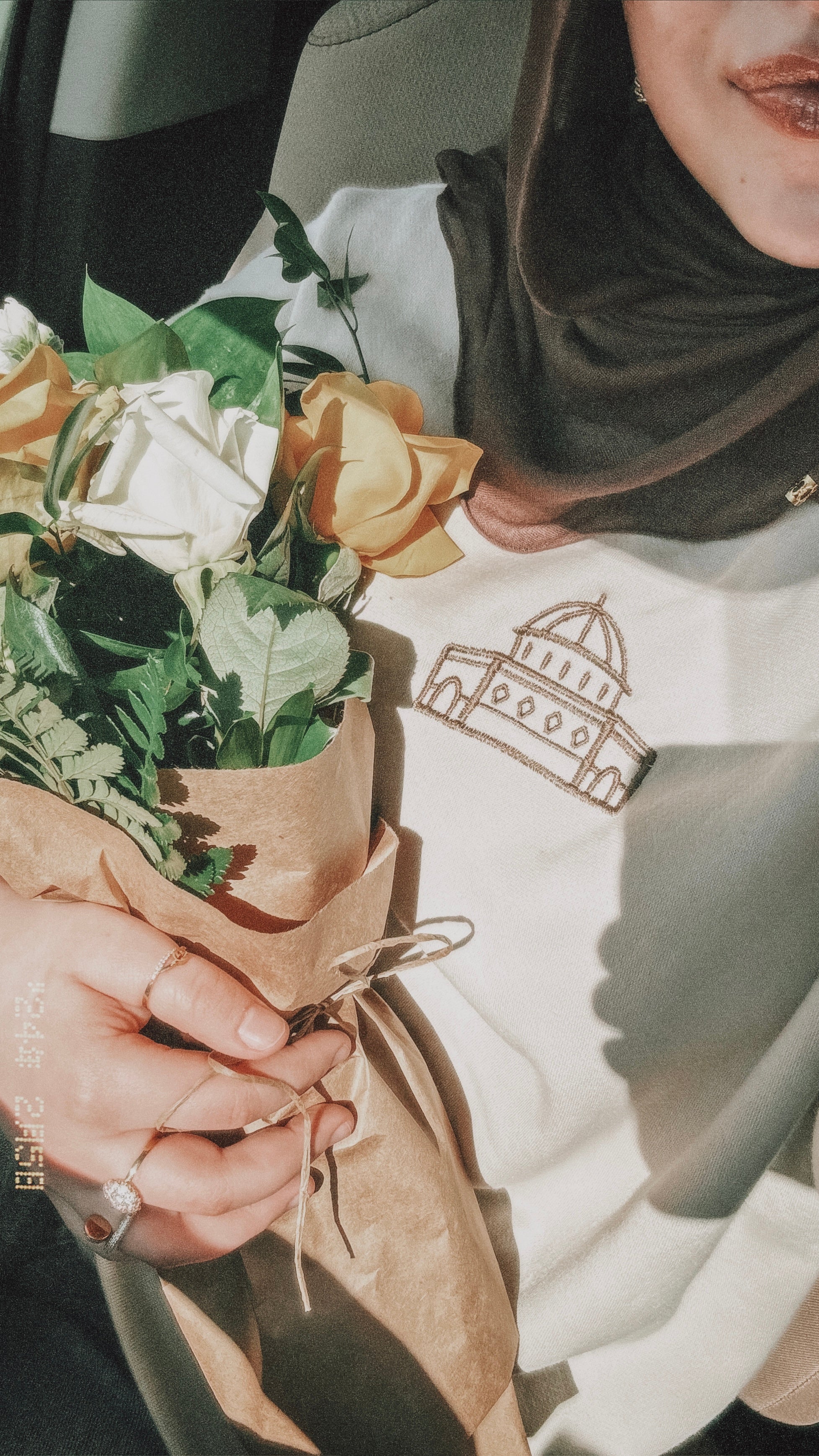 Dome of the Rock Palestinian Embroidered Crewneck